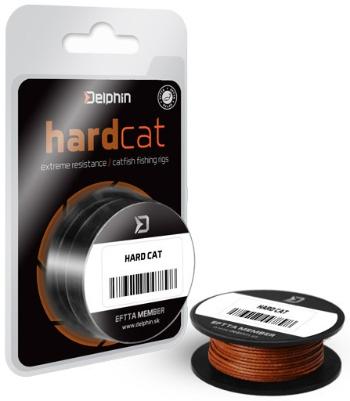 Delphin naväzcová sumcová šnúra hard cat červeno-hnedá - 0,80 mm 78,2 kg 10 m