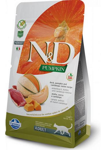 Farmina N&D cat PUMPKIN (GF) adult, duck & cantaloupe melon granule pre mačky 1,5kg