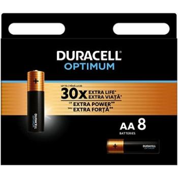 DURACELL Optimum alkalická batéria tužková AA 8 ks (42386)