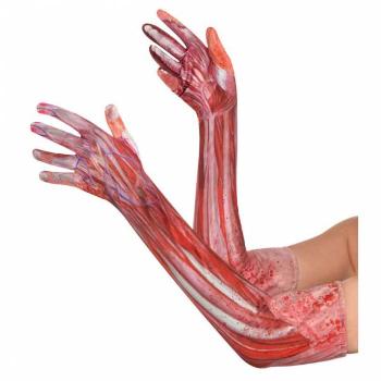 Amscan Krvavé dlhé rukavice