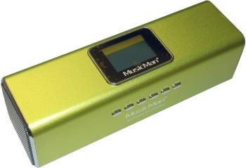 Technaxx MusicMan MA Display Soundstation mini reproduktor AUX, FM rádio, USB zelená