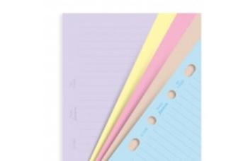 Filofax A5  linajkové papiere farebné, 30 listov