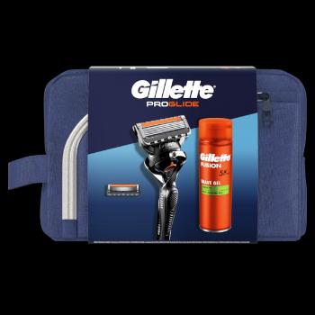 GILLETTE Cestovní sada ProGlide - holiaci strojček + náhradná holiaca hlava + gél