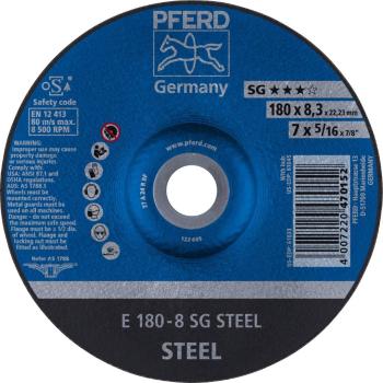 PFERD 62217826 Sg Steel brúsny kotúč lomený  180 mm 22.23 mm 10 ks
