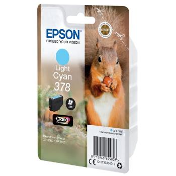 EPSON T3785 (C13T37854010) - originálna cartridge, svetlo azúrová, 4,8ml