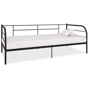 Shumee - Rám postele, čierny kov, 90 × 200 cm, 284673
