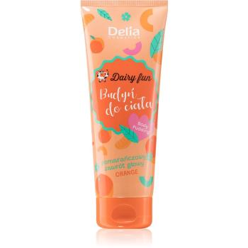 Delia Cosmetics Dairy Fun rozmaznávajúca telová pena Orange 250 ml