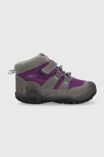 Detské zimné topánky Keen fialová farba
