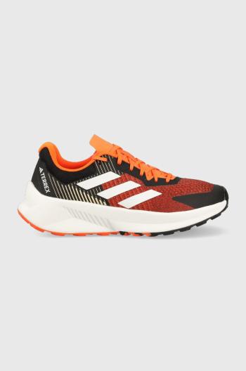 Topánky adidas TERREX Soulstride Flow pánske, oranžová farba