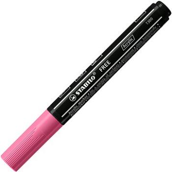 STABILO FREE Acrylic T300 2 – 3 mm, ružový (4006381576079)