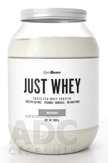 GymBeam Proteín Just Whey sušený srvátkový proteínový prášok, bez príchute, 1x1000 g