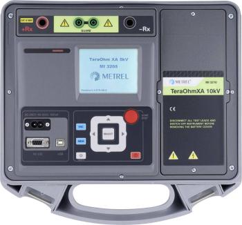 Metrel MI 3210 tester izolácií Kalibrované podľa (ISO) 50 V, 10000 V 20 TΩ