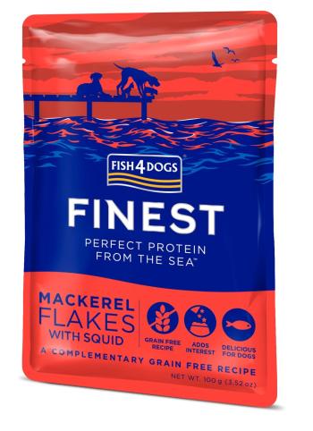 Fish4Dogs Finest makrela s kalamárom 100 g