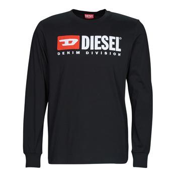 Diesel  Tričká s dlhým rukávom T-JUST-LS-DIV  Čierna