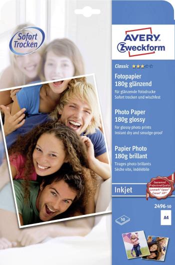 Avery-Zweckform Classic Photo Paper Inkjet 2496-50 fotografický papier A4 180 g/m² 50 listov lesklý