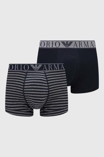 Boxerky Emporio Armani Underwear 2-pak pánske, tmavomodrá farba