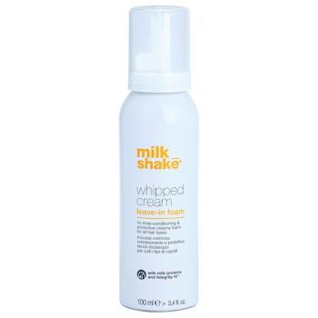 Milk Shake Whipped Cream vyživujúca ochranná pena pre všetky typy vlasov mix farieb 100 ml