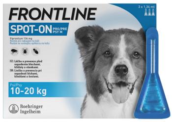 Frontline spot-on dog M sol. 3 x 1,34 ml
