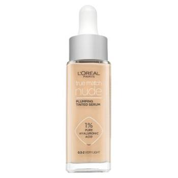 L´Oréal Paris True Match Nude Plumping Tinted Serum tekutý make-up pre zjednotenie farebného tónu pleti 0.5-2 Very Light 30 ml