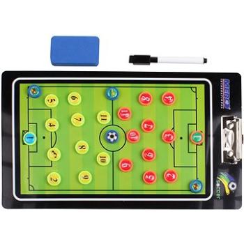 Futbal 64 magnetická trénerská tabuľa s klipom (29686)