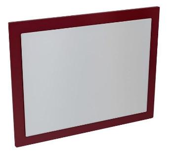 SAPHO - MITRA zrkadlo v ráme 920x720x40mm, bordó MT183