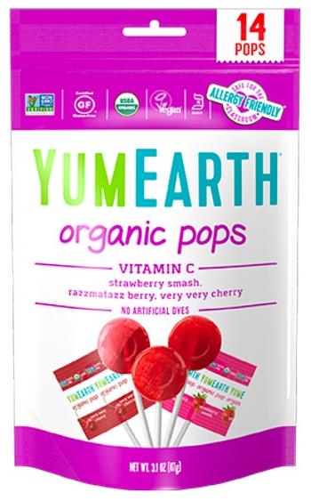 YumEarth Bio ovocné lízanky s vitamínom C 87 g
