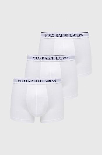 Boxerky Polo Ralph Lauren (3-pak) pánske, biela farba