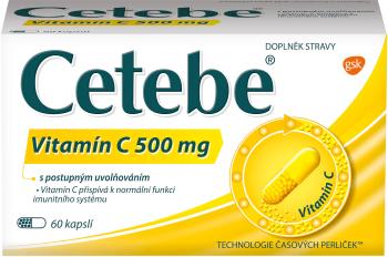 Cetebe Vitamín C 500 mg 60 kapsúl