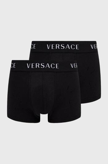 Boxerky Versace (2-pak) pánske, čierna farba