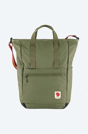 Ruksak Fjallraven High Coast Totepack zelená farba, veľký, jednofarebný, F23225