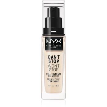 NYX Professional Makeup Can't Stop Won't Stop Full Coverage Foundation vysoko krycí make-up odtieň 01 Pale 30 ml