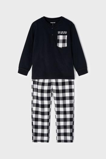 Detské pyžamo Mayoral čierna farba, vzorovaná
