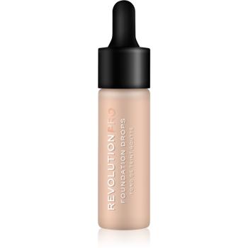 Revolution PRO Foundation Drops tekutý make-up s pipetou odtieň F3 18 ml