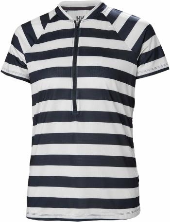 Helly Hansen Women's Siren 1/2 Zip T-Shirt Navy Stripe XS