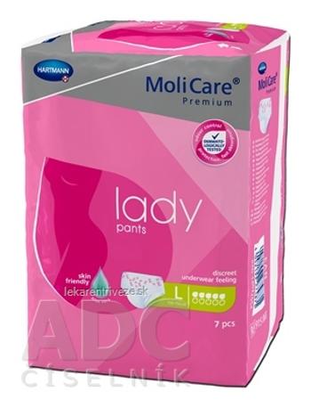 MoliCare Premium lady pants 5 kvapiek L inkontinenčné naťahovacie nohavičky 1x7 ks