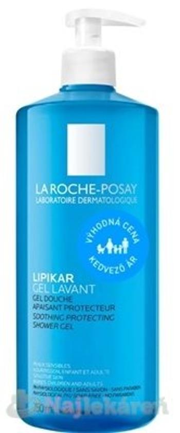 LA ROCHE-POSAY Lipikar upokojujúci a ochranný čistiaci gél 750ml