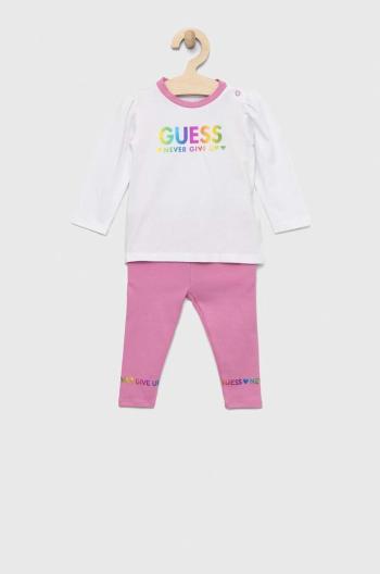 Sada pre bábätká Guess ružová farba