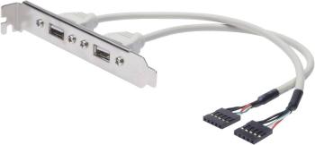 Digitus USB 2.0 prepojovací kábel [2x interná USB 2.0 zástrčka 5-pólová - 2x USB 2.0 zásuvka A]