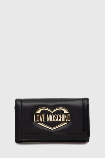 Peňaženka Love Moschino dámsky, čierna farba