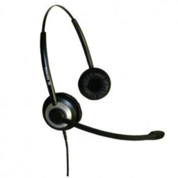 Imtradex  telefónne headset QD (Quick Disconnect), s USB káblový na ušiach čierna