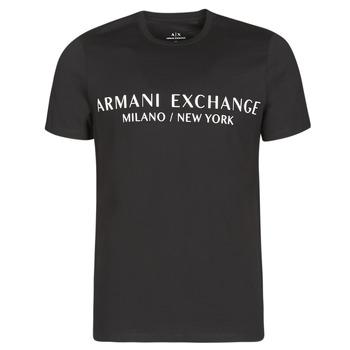 Armani Exchange  Tričká s krátkym rukávom HULI  Čierna