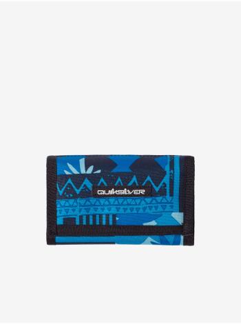Čierno-modrá pánska vzorovaná malá peňaženka Quiksilver The Everydaily