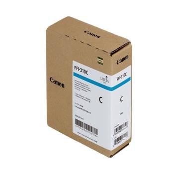 CANON PFI-310 C - originálna cartridge, azúrová, 330ml