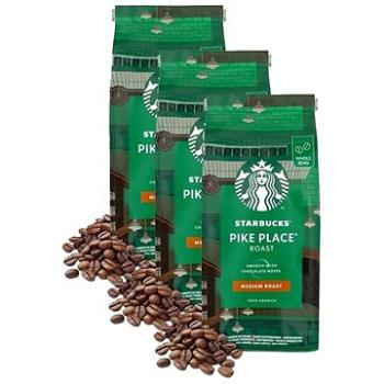 Starbucks® Pike Place Espresso Roast, zrnková káva, 450 g; 3×