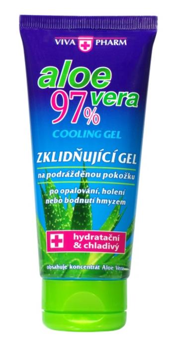 Vivaco VIVAPHARM Aloe vera chladivý gél 97% po opaľovaní v tube 100 ml