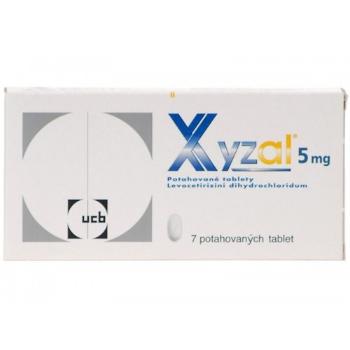 Xyzal flm 5 mg 7 tabliet