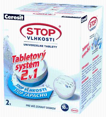 CERESIT STOP VLHKOSTI 2v1 - Náhradné tablety PEARL 2x 300 g