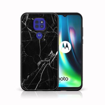 MY ART Silikónový kryt Motorola Moto G9 Play / E7 Plus BLACK MARBLE (142)