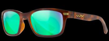 Wiley x polarizačné okuliare helix captivate polarized green mirror amber gloss demi