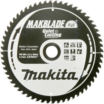 Makita MAKBLADE+ B-33495 tvrdokovový pílový kotúč 260 x 30 x 1 mm Počet zubov (na palec): 48 1 ks